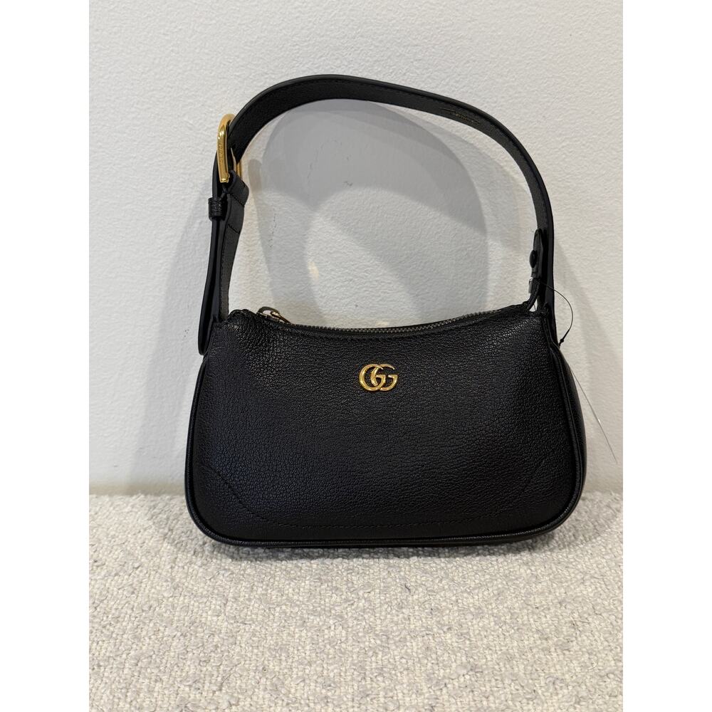 Gucci Mini Aphrodite Tote Bag in Black Leather NWT - Picture 3 of 9